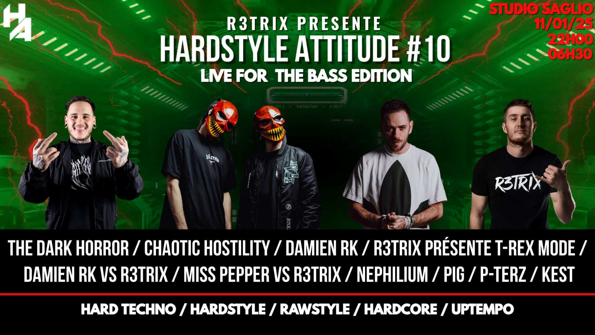 Hardstyle Attitude #10 (Live For The Bass Edition) Cover