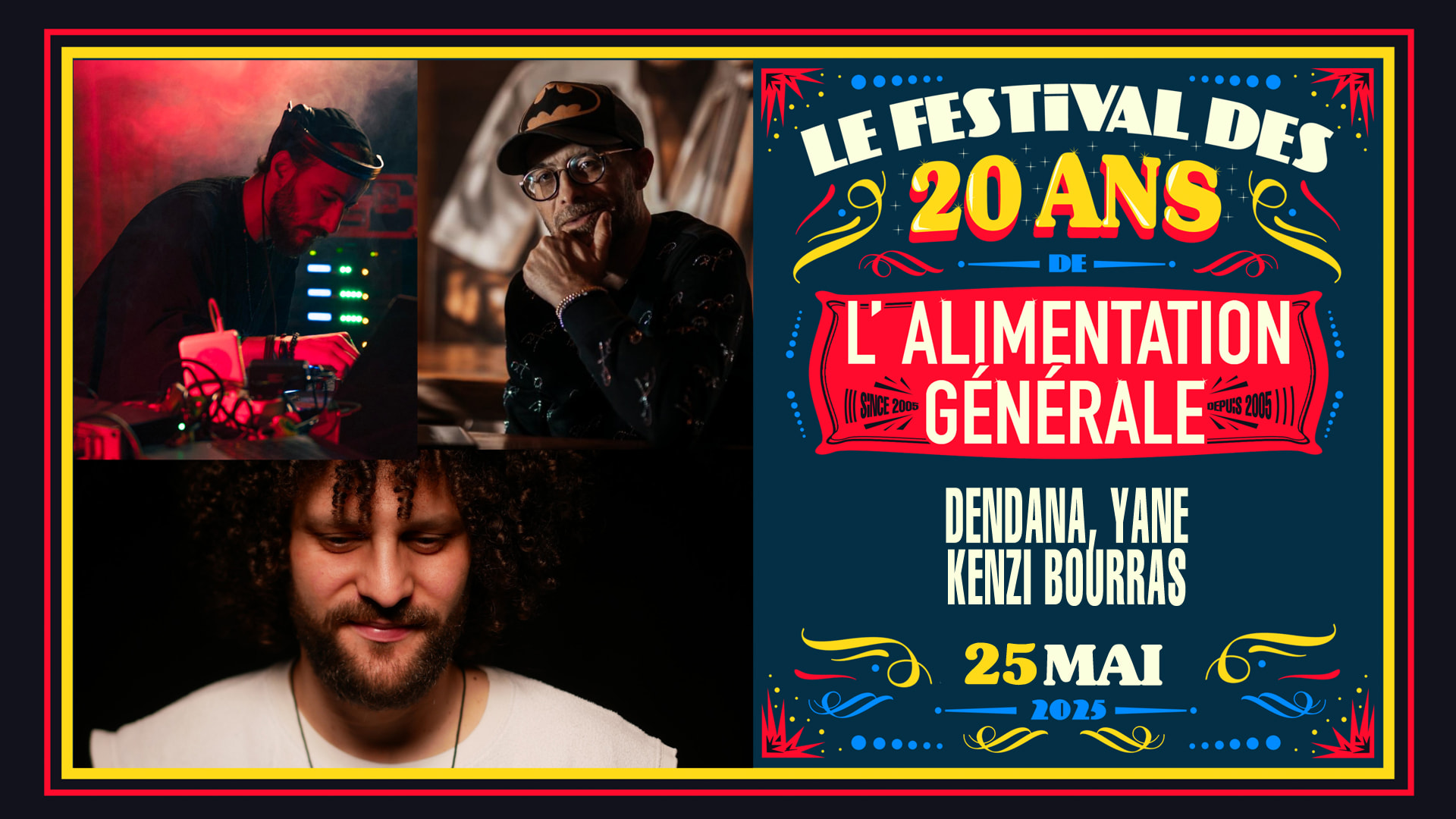 Festival Des 20 Ans De L'alim - Dendana, Kenzi Bourras, Yane Cover
