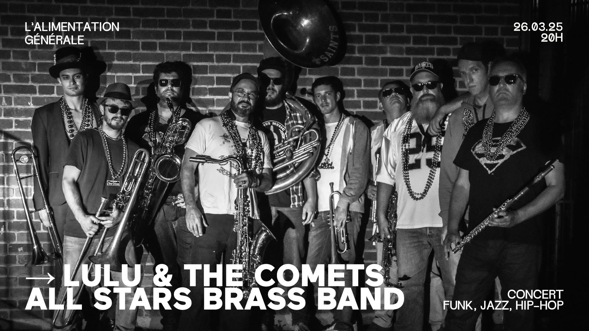 Lulu & The Comets All Stars Brass Band Cover