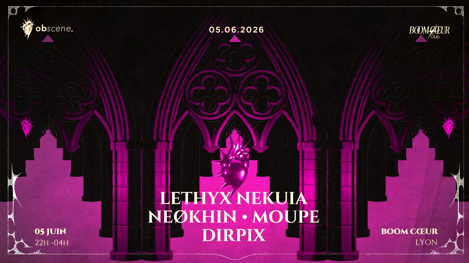 Obscene : Lethyx Nekuia - Moupe - Neøkhin - Dirpix Cover