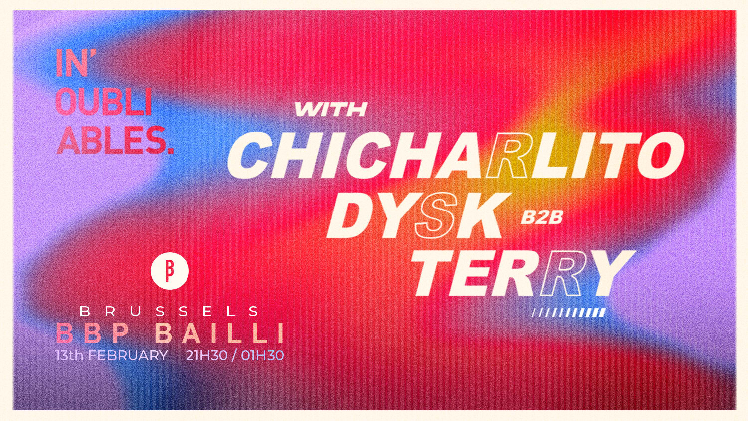 In'oubliables X Bbp - Brussels Cover