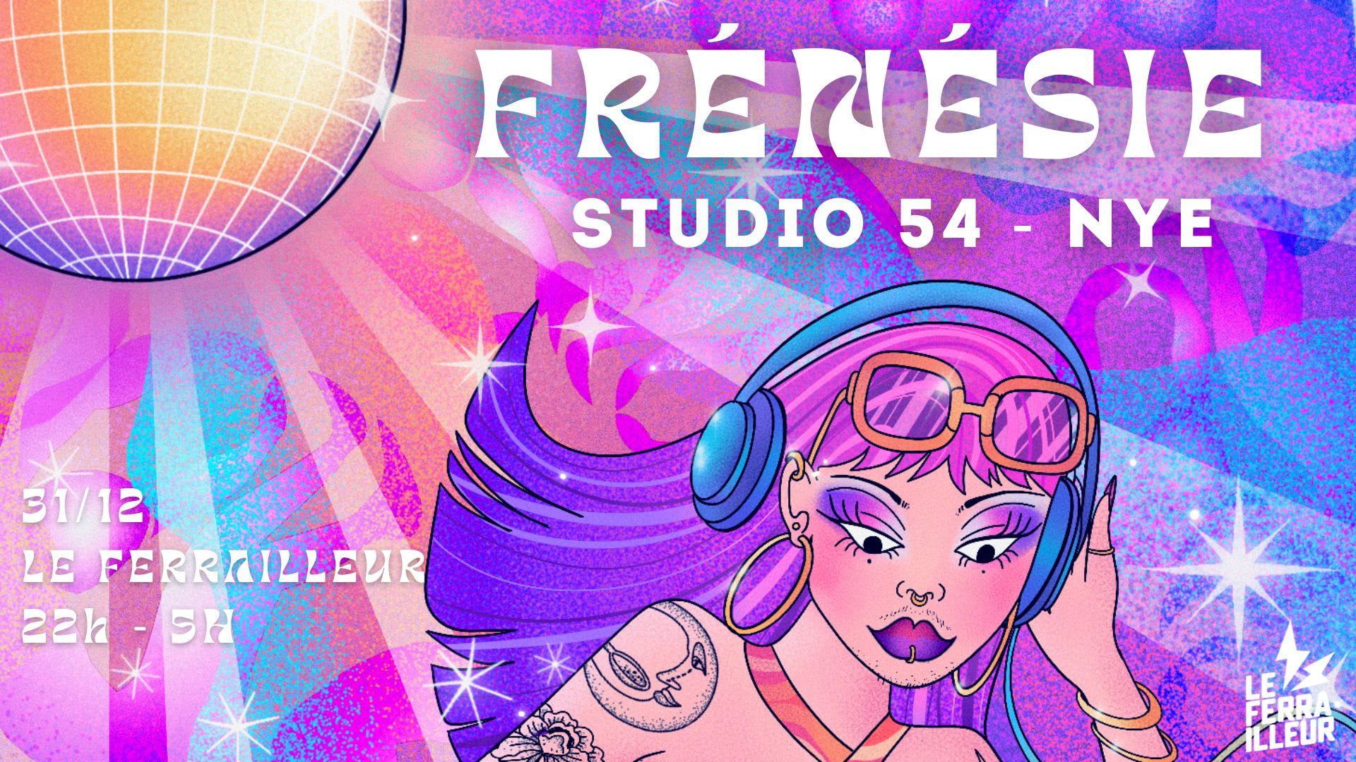 Nye - Frénésie - Studio 54 @ Le Ferrailleur Cover