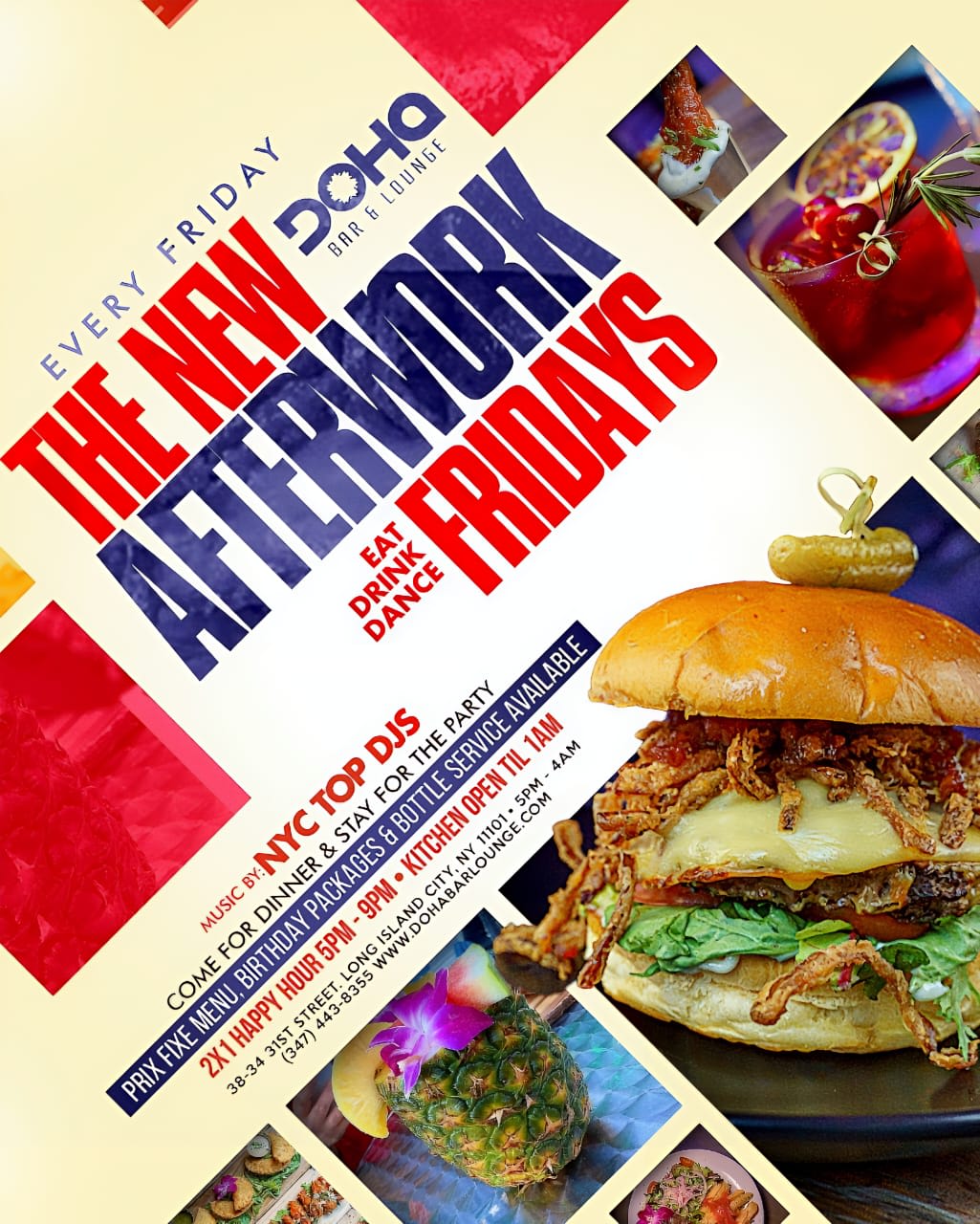 Afterwork Fridays At Doha Bar Lounge! In Lic Cover