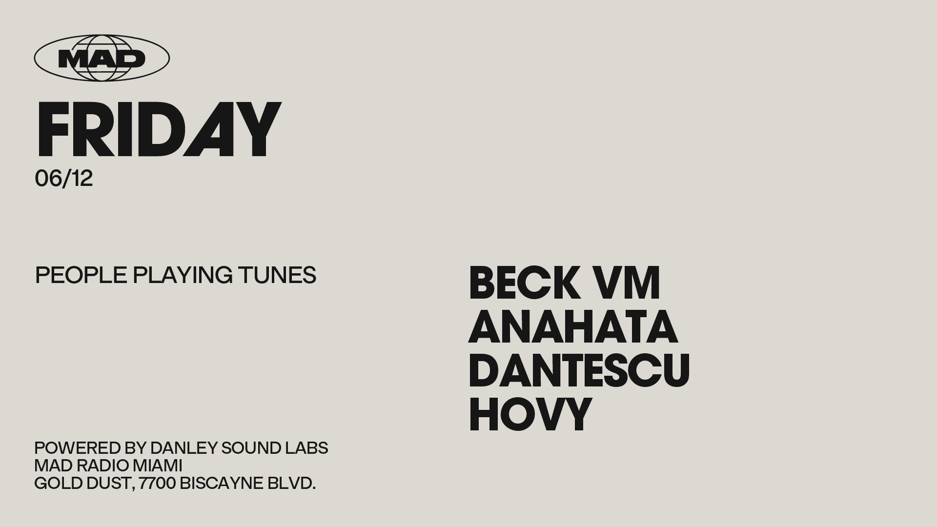 People Playing Tunes: Beck Vm / Anahata / Dantescu / Hovy Cover