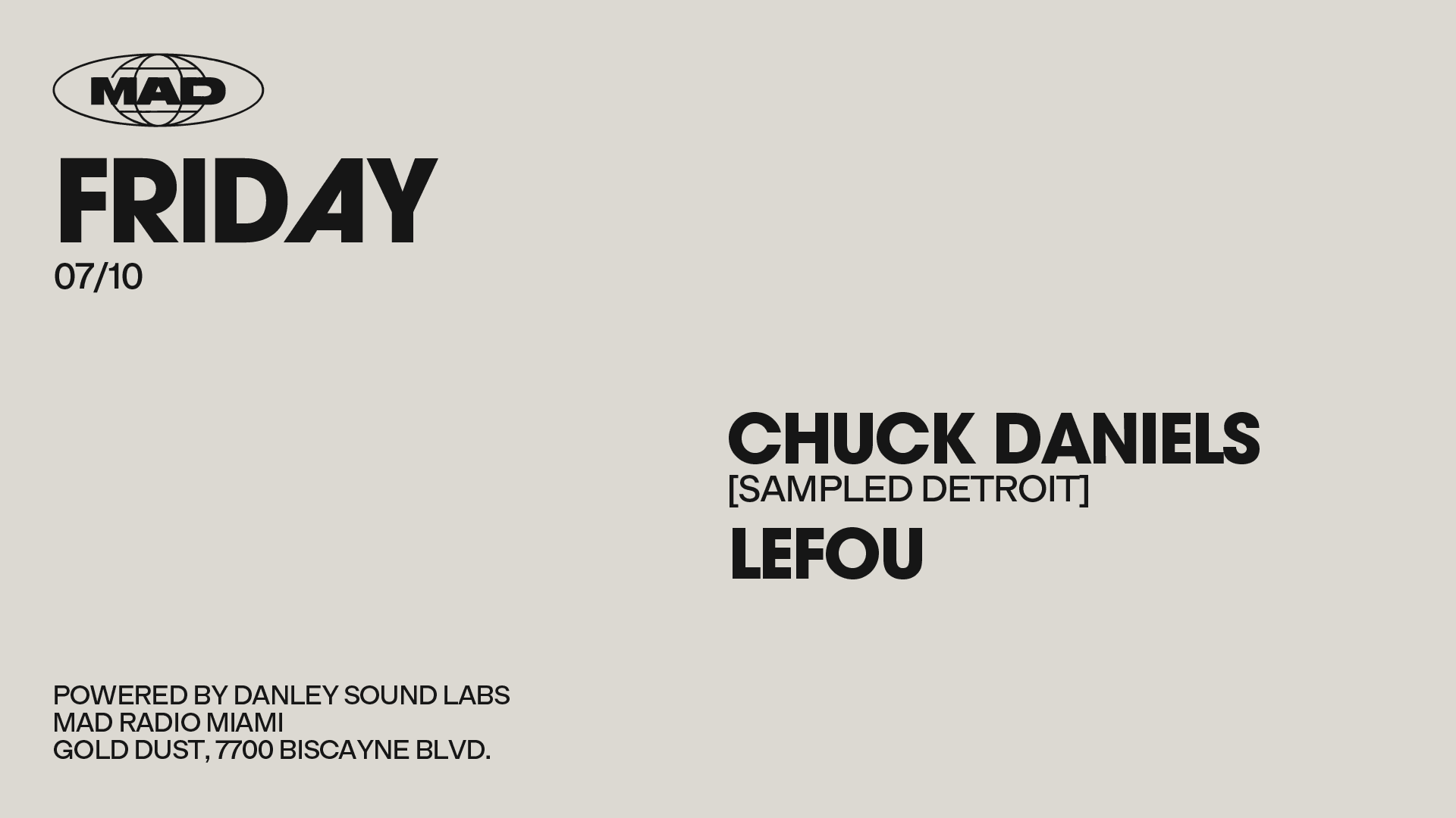 Special Guest: Chuck Daniels / Lefou Cover