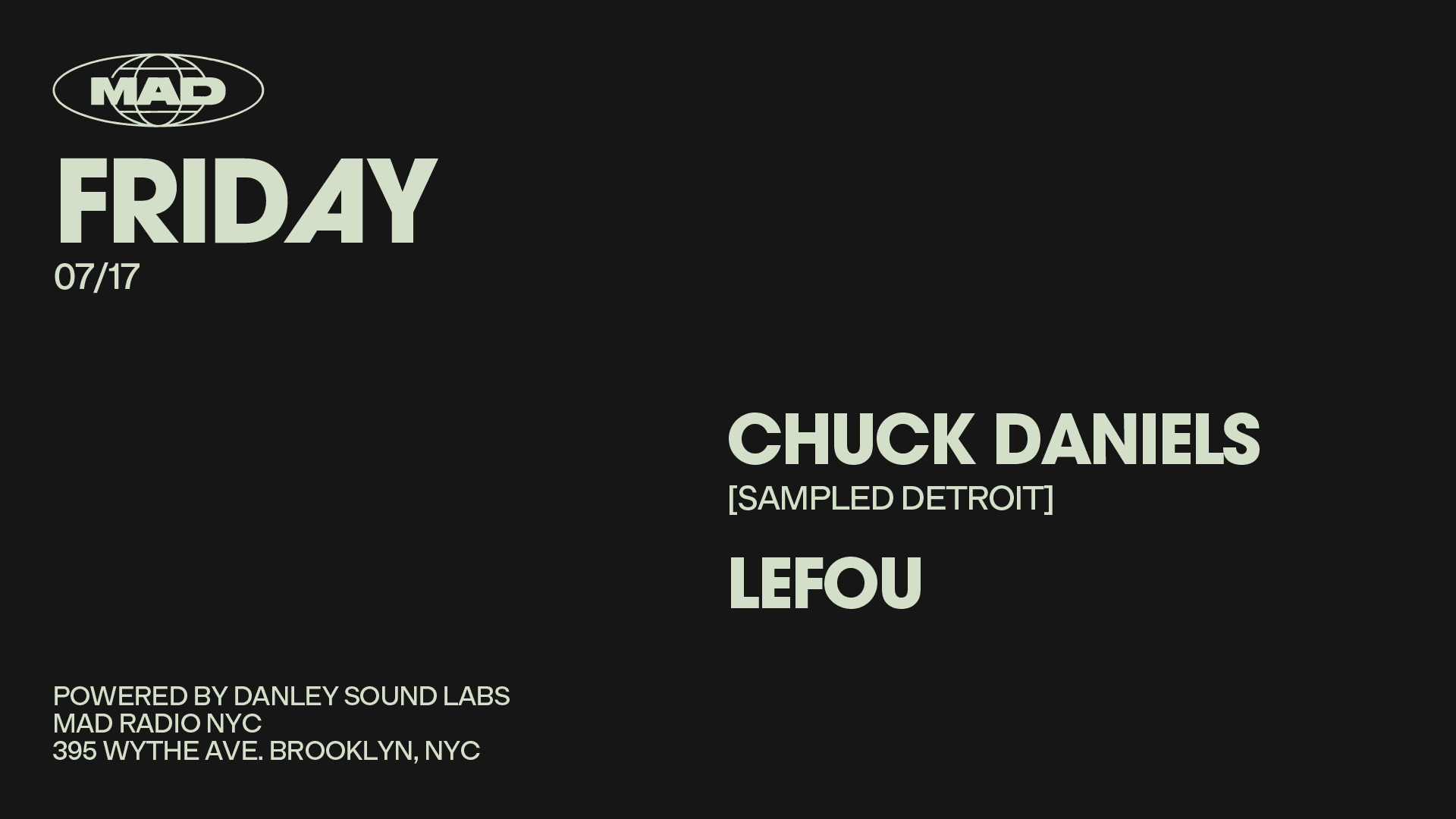 Special Guest: Chuck Daniels / Lefou Cover