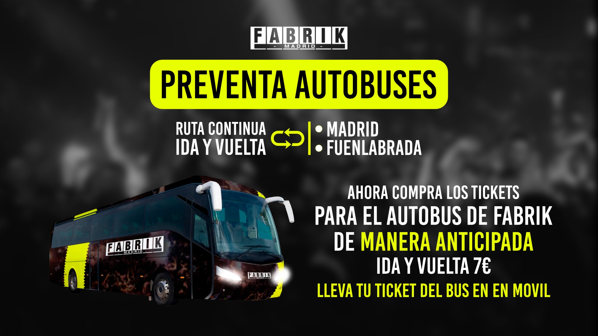 Fabrik Bus Tickets (Elrow After Party) Cover