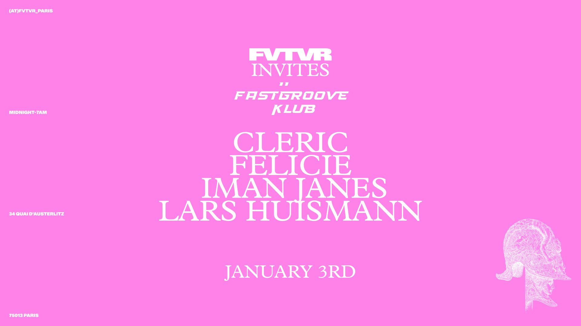 Fastgroove Klub: Cleric, Felicie, Iman Janes, Lars Huismann Cover
