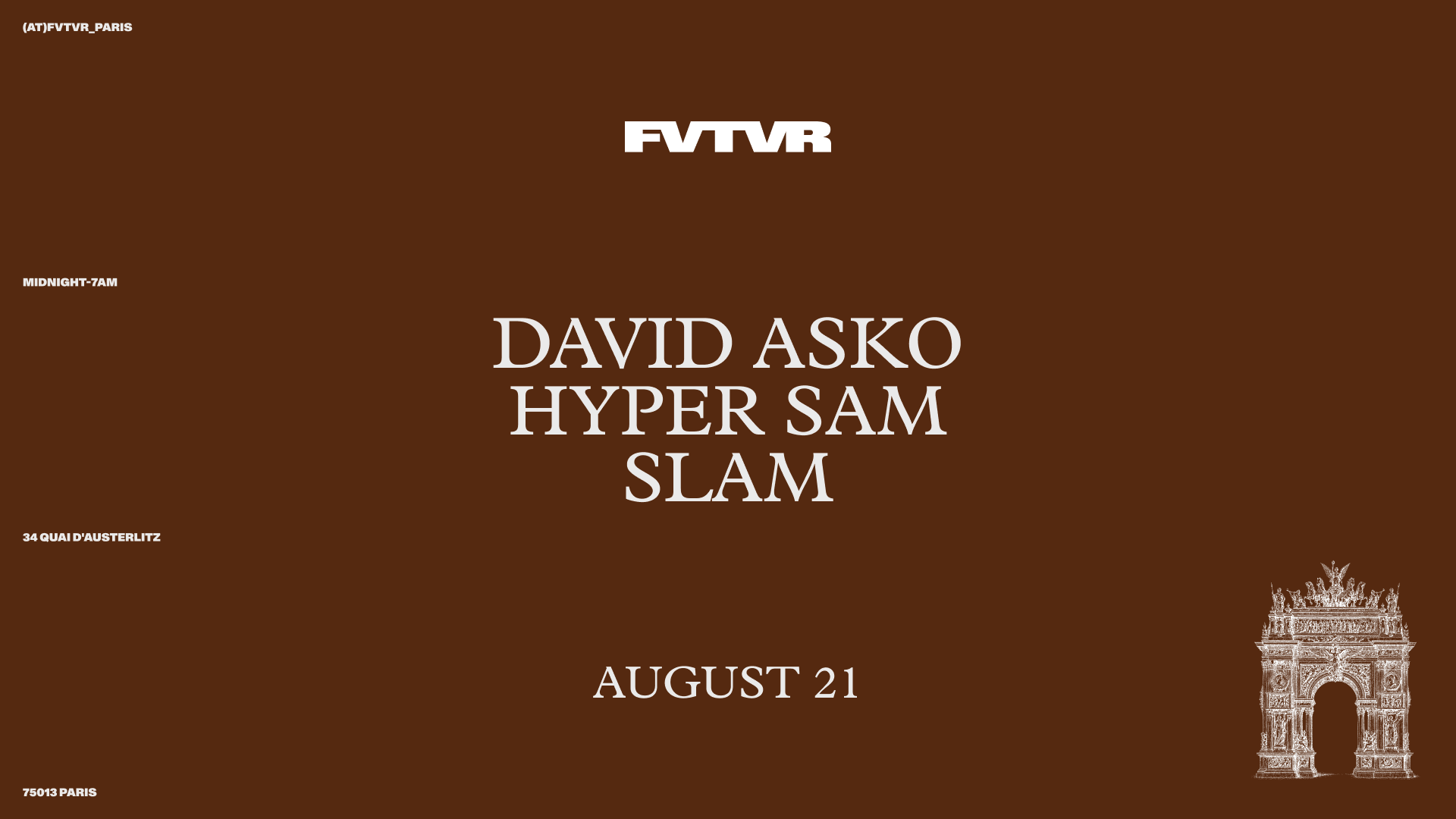 Fvtvr Invites: Slam, David Asko, Hyper Sam Cover
