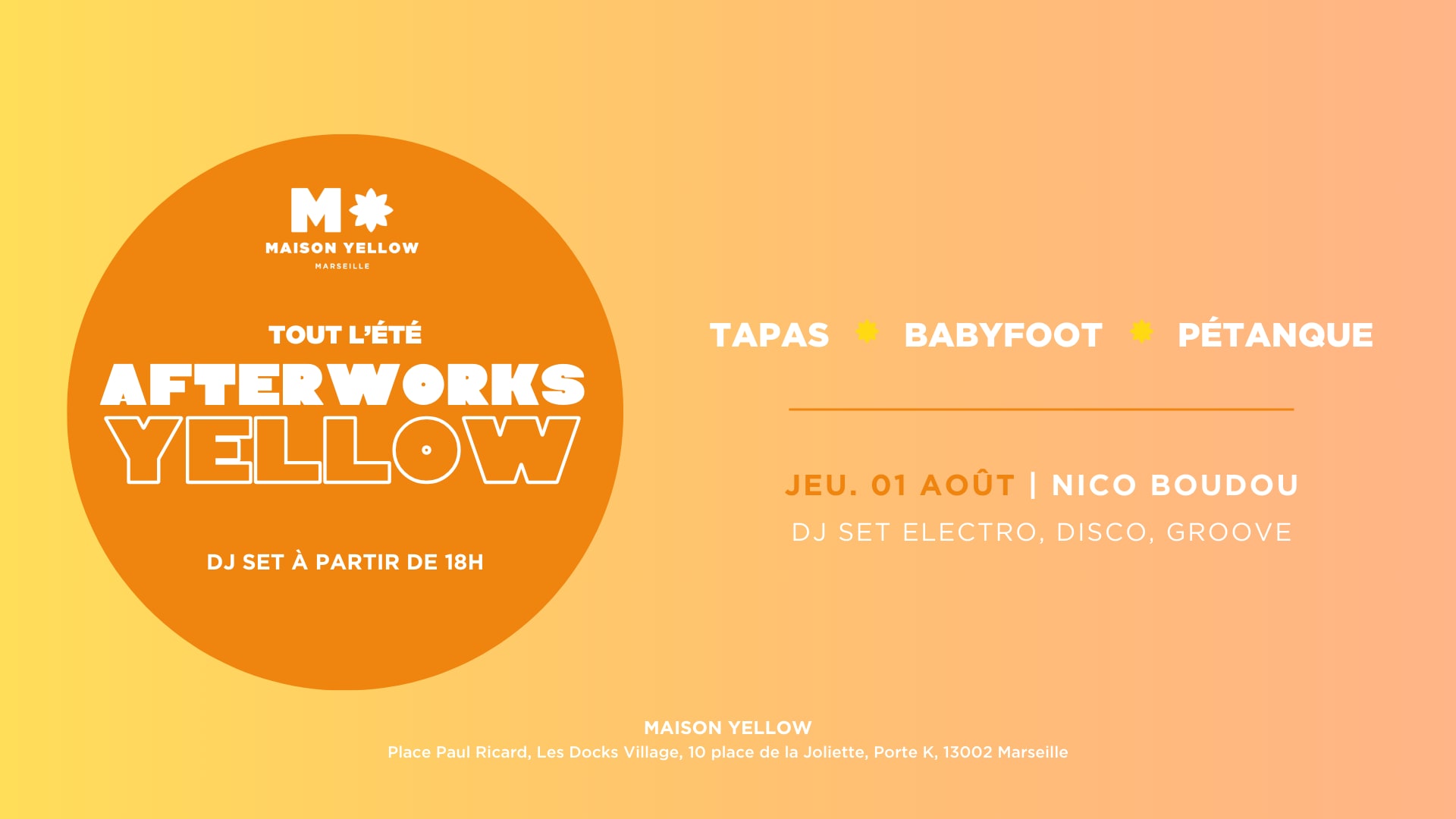 Afterwork Yellow - 01/08/2024 Cover
