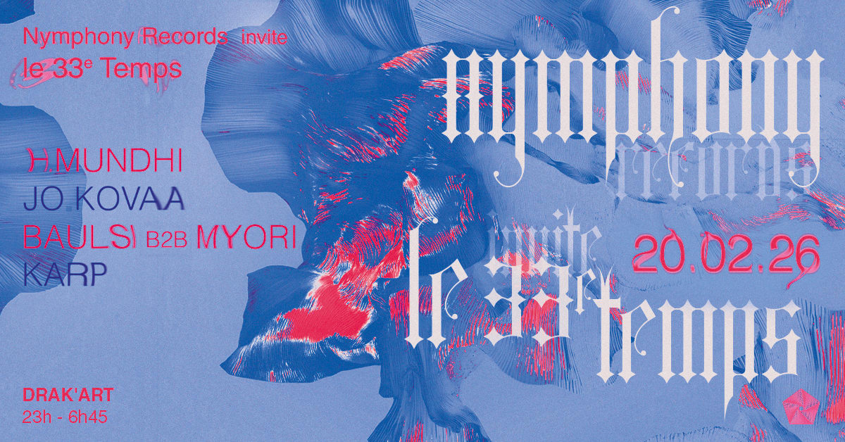Nymphony Records Invite Le 33e Temps Cover