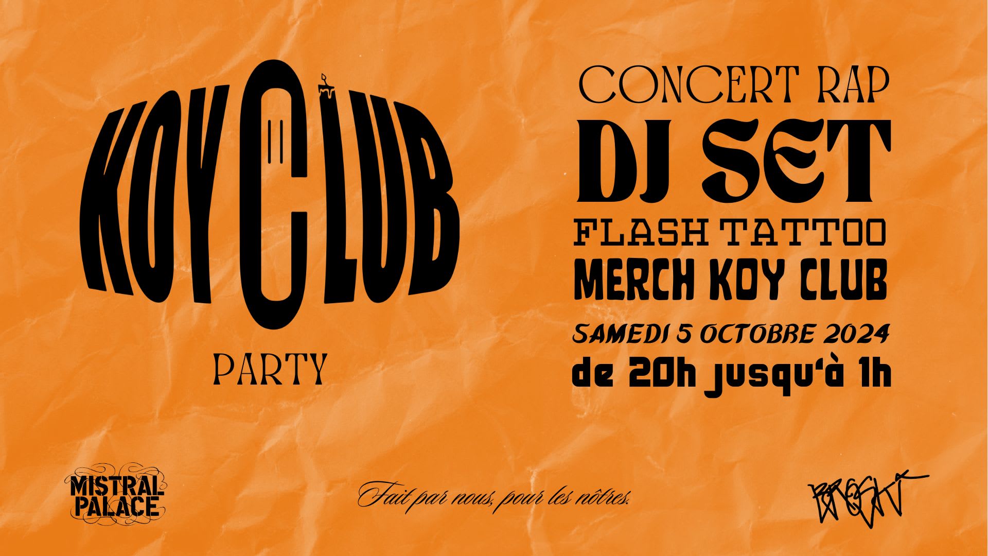 Koy Club Party - Mistral Palace Cover