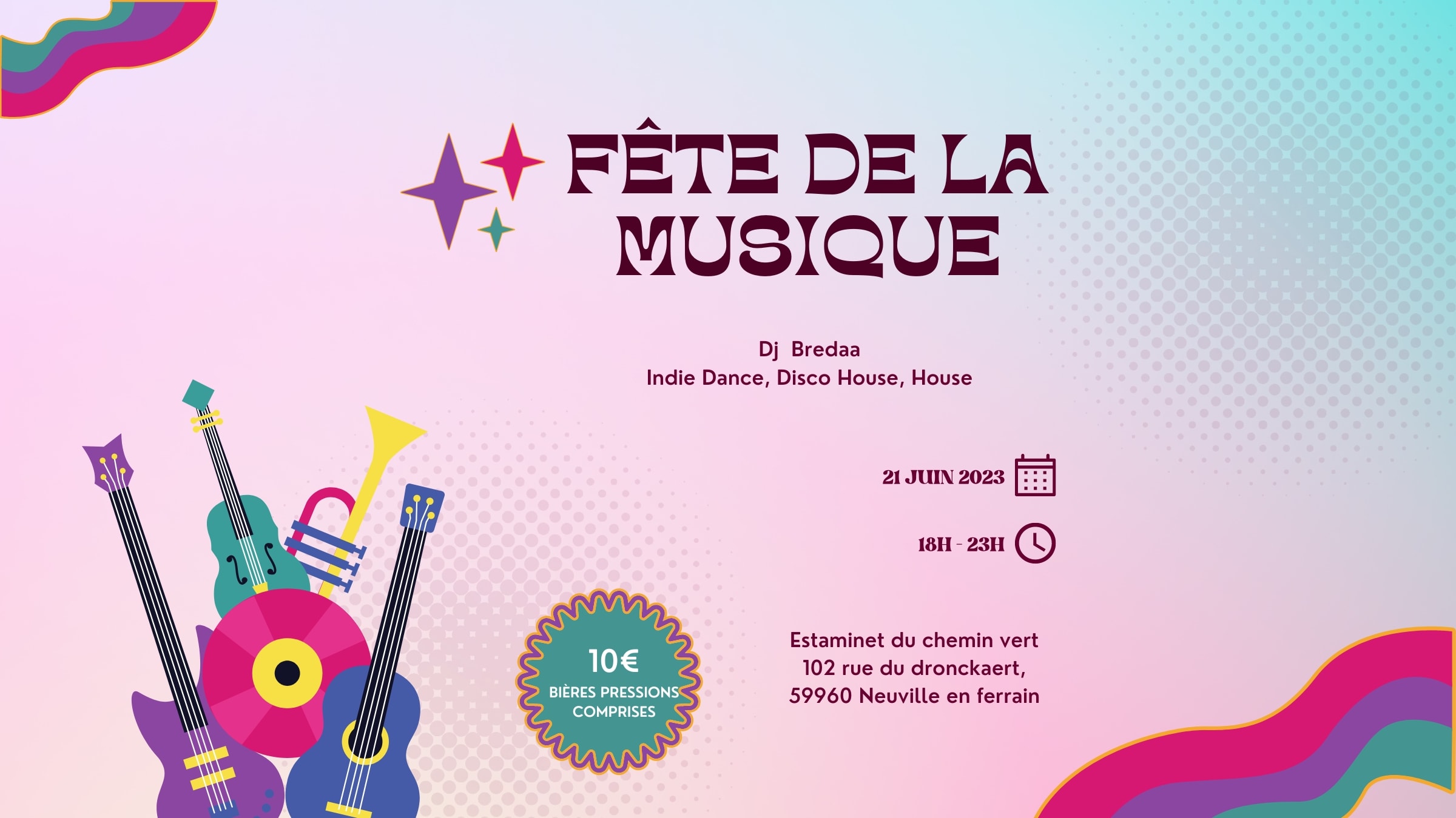 Fête De La Musique 2023 - At Estaminet Du Chemin Vert Cover