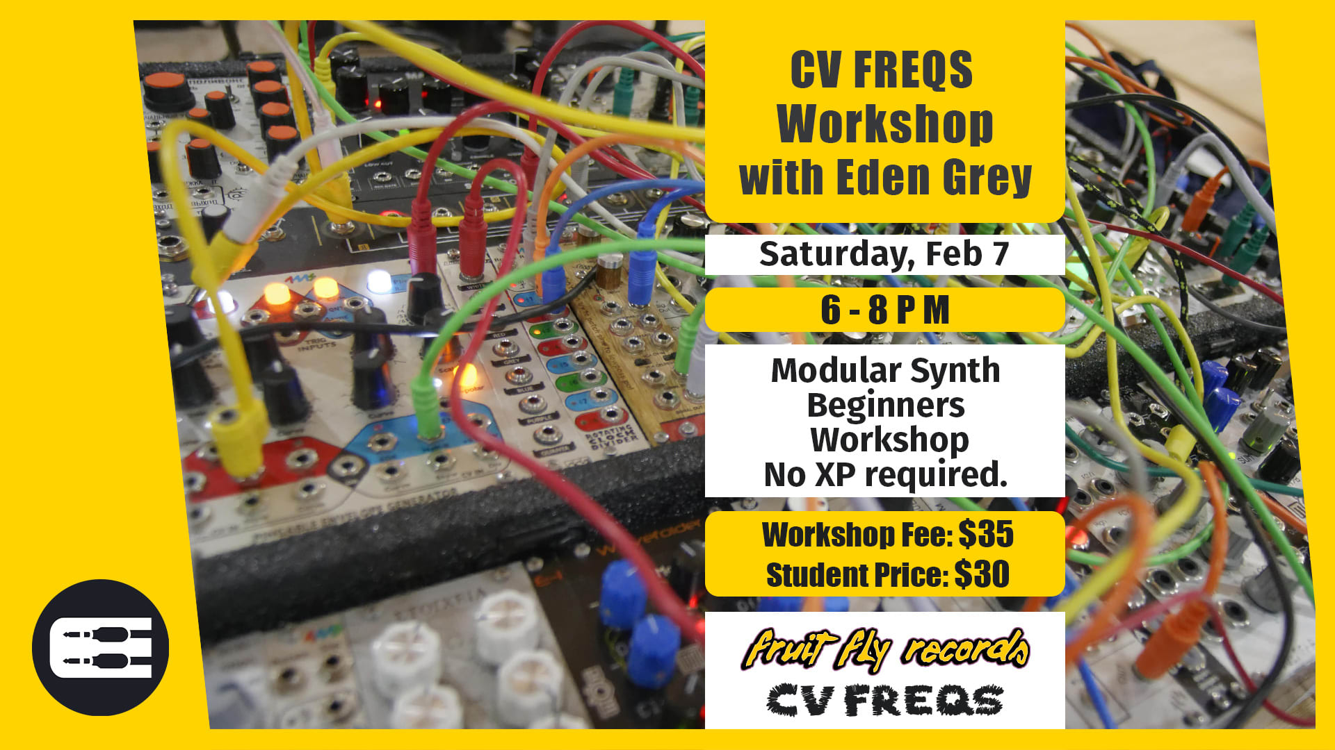 Workshop With Eden Grey At Fruit Fly Records, 6/8pm Cover