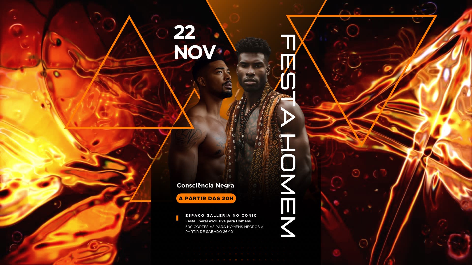 Festa Homem: Consciência Negra Cover