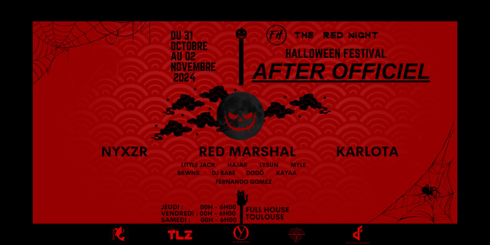 After Officiel The Red Night - Halloween Festival 2024 Cover