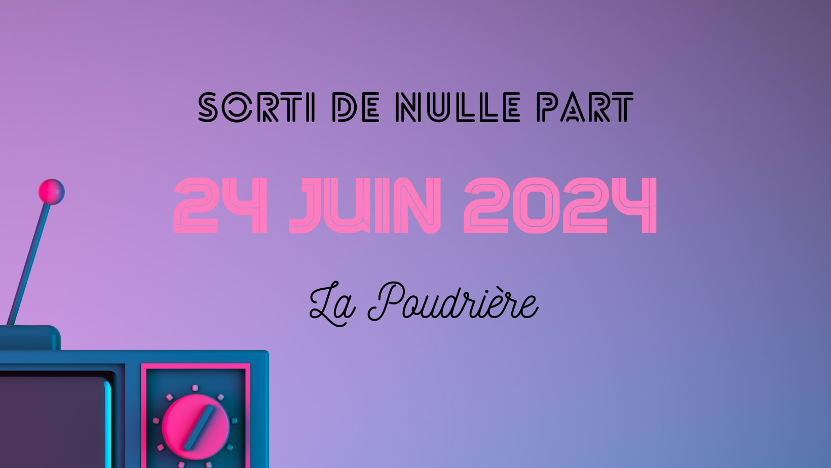 Sorti De Nulle Part Cover