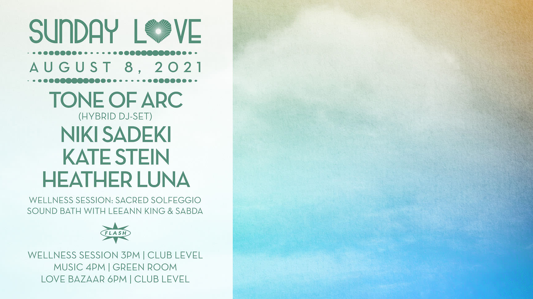Sunday Love: Tone Of Arc - Niki Sadeki - Kate Stein - Heather Luna Cover