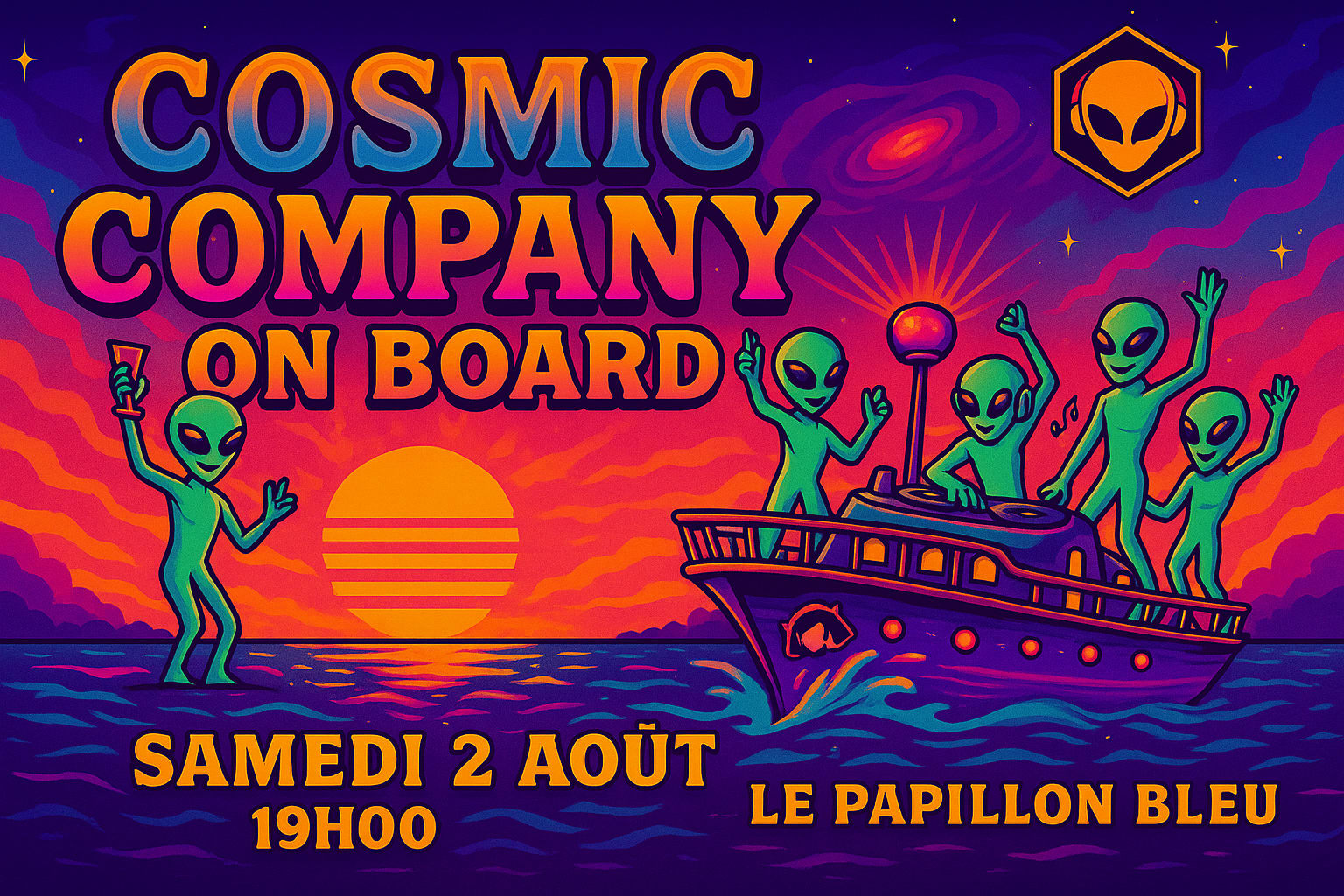 Cosmic Company Au Papillon Bleu Cover