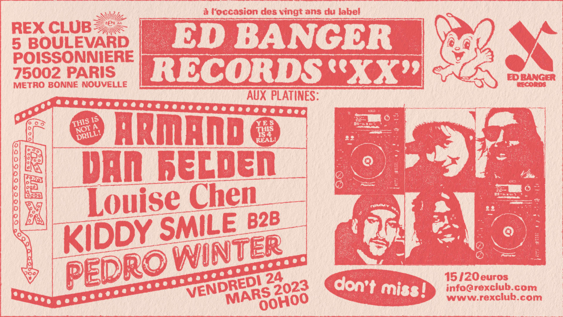 Ed Banger Records XX Armand Van Helden, Pedro Winter & More Cover