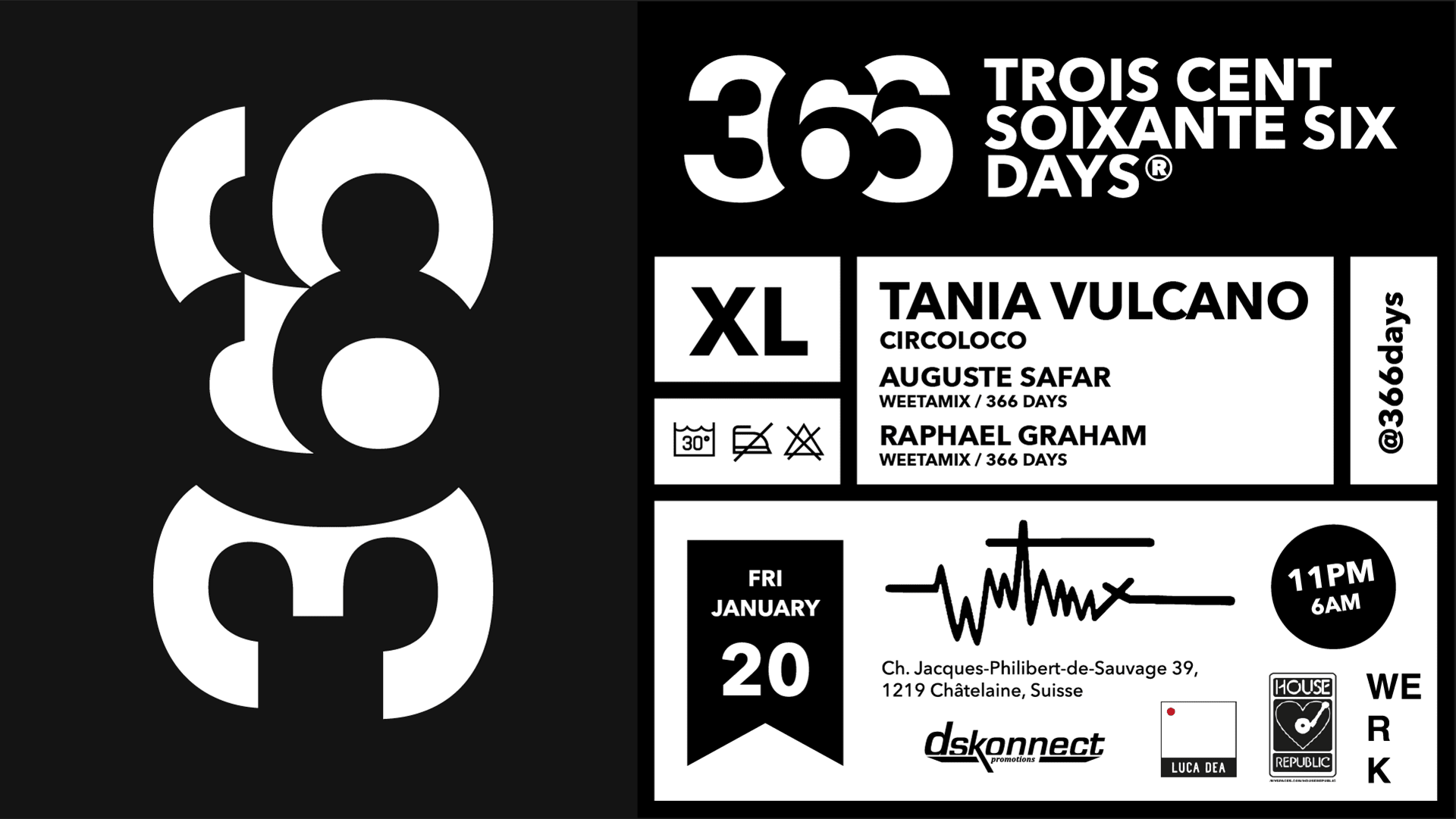 366 Days // Tania Vulcano, Auguste Safar, Raphael Graham Cover