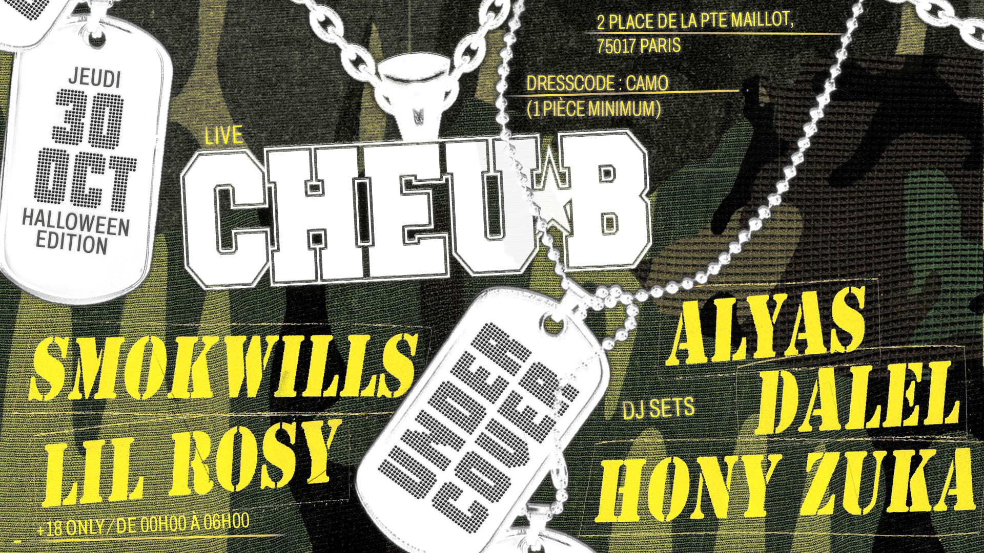 Undercover-Halloween Édition ++ Live : Cheu B @ Loft Maillot Cover