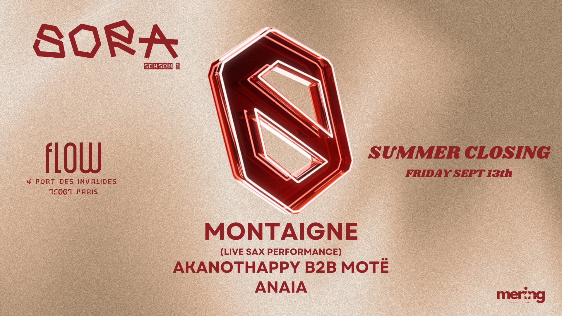 Sora - W / Montaigne - Akanothappy B2b Motë - Anaia Cover