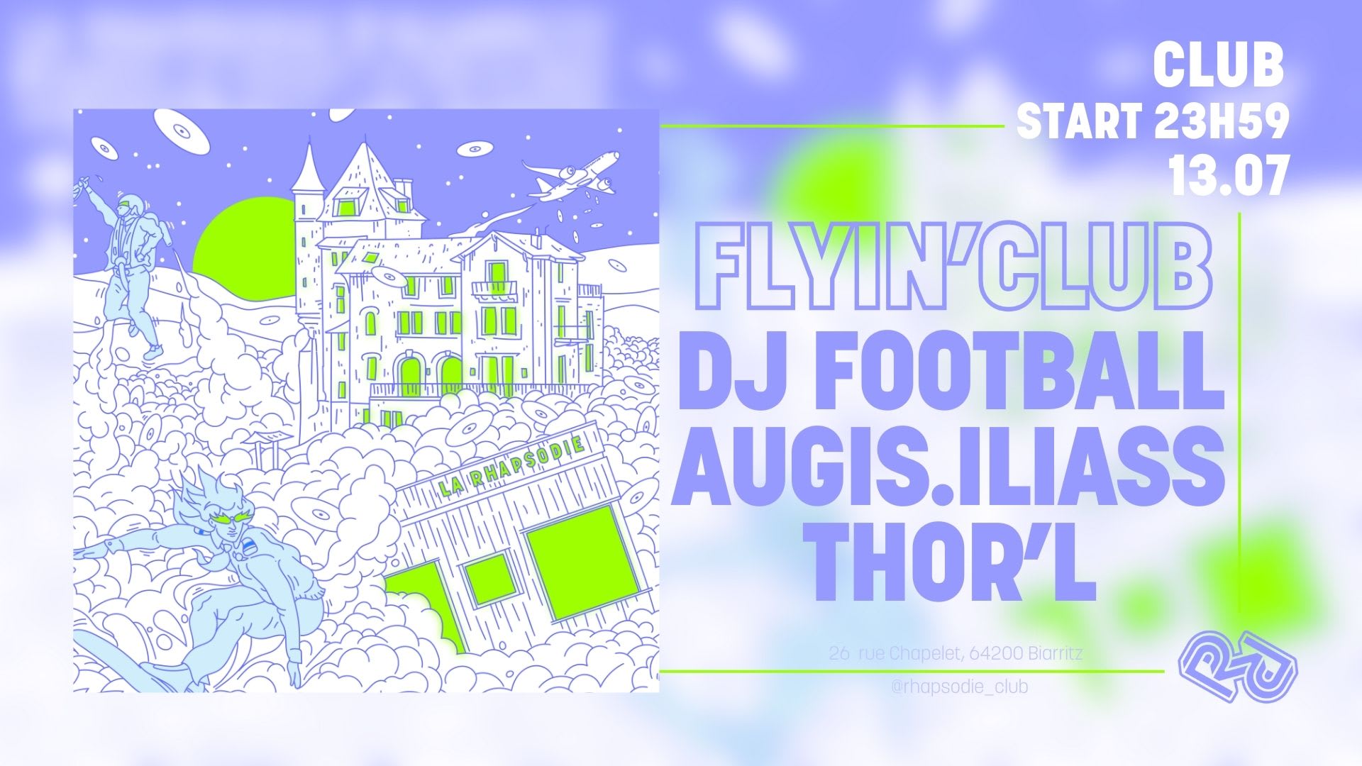 Flyin'club : Dj Football . Augis . Iliass . Thor'l Cover