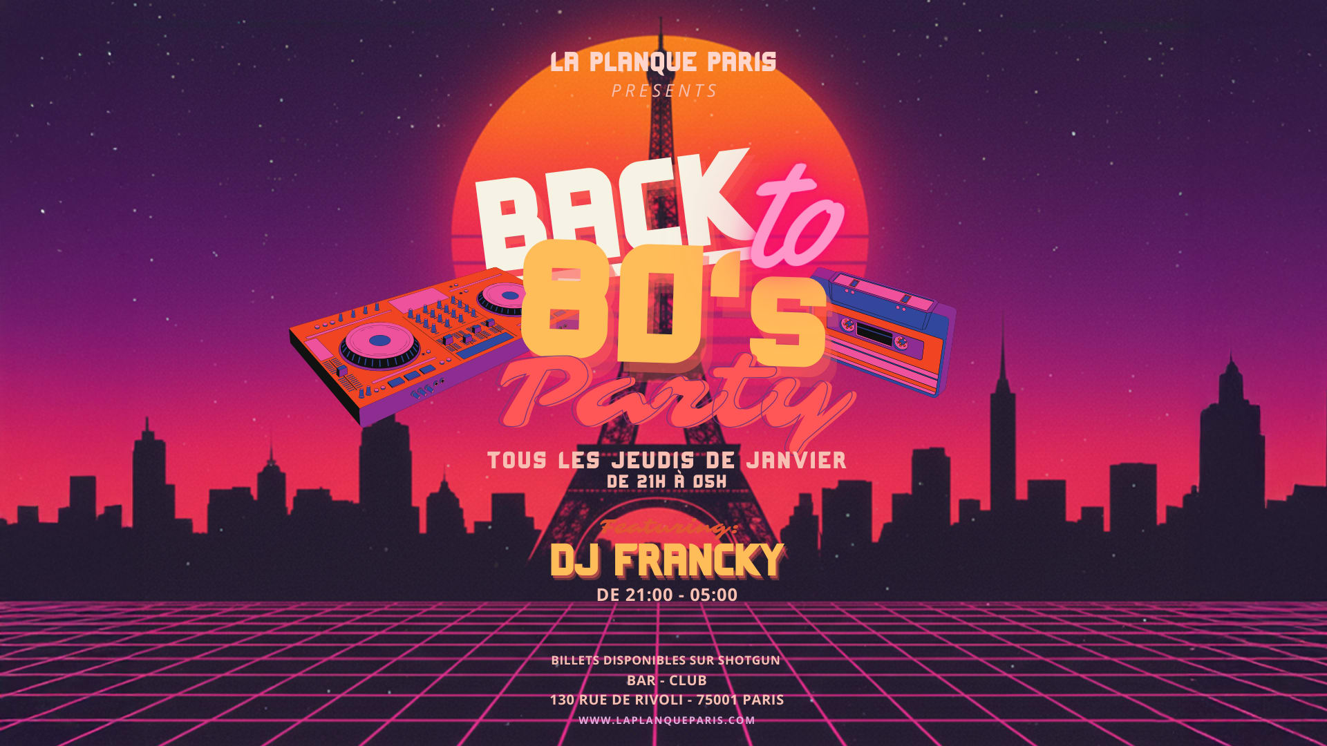 Back To 80's Party Cover