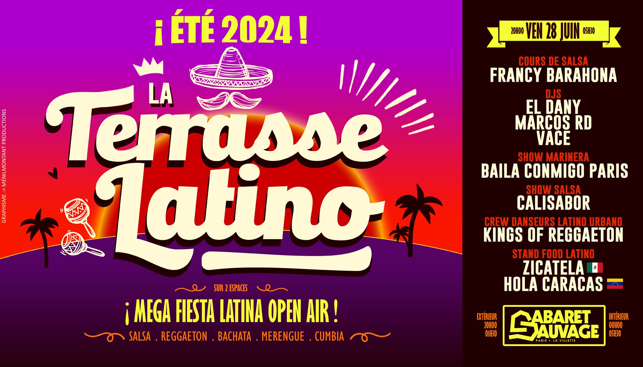 La Terrasse Latino Du Cabaret Sauvage - 28.06.2024 Cover