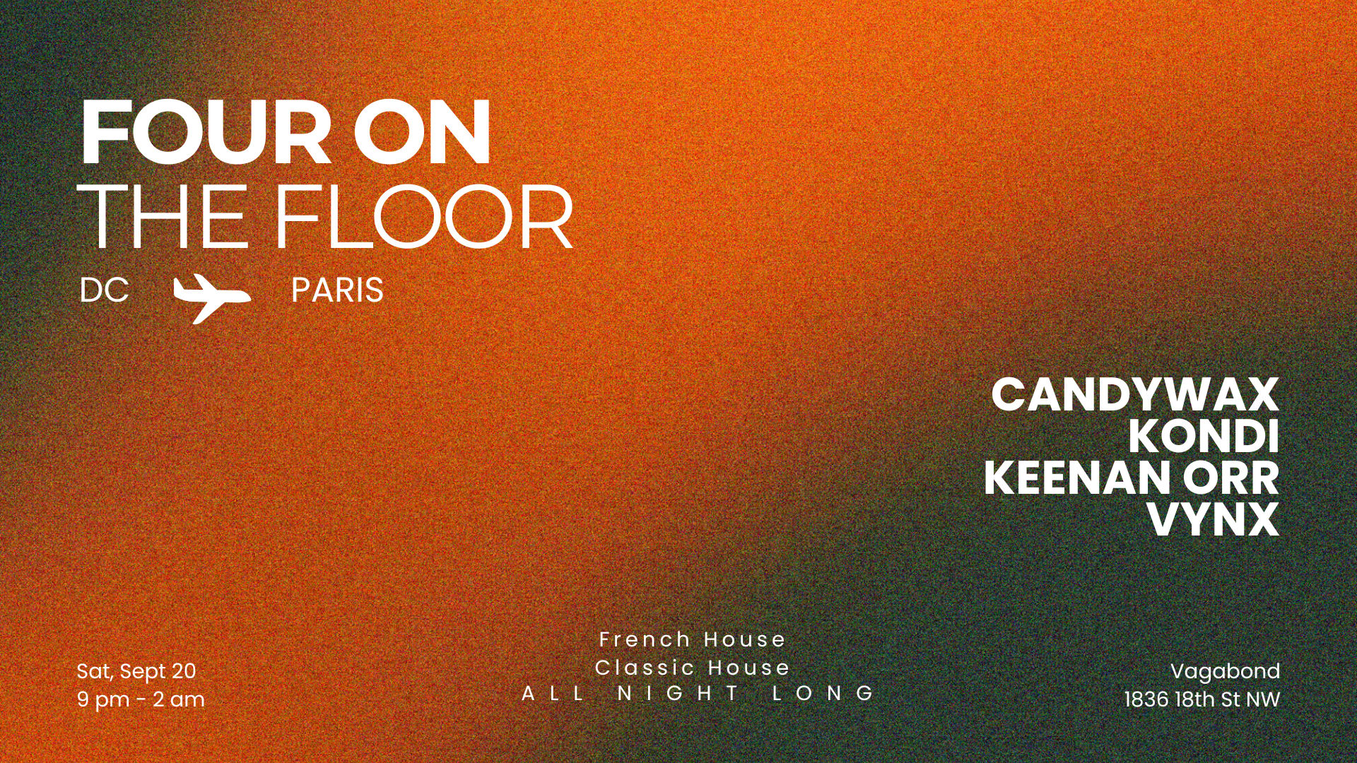 Four On The Floor: DC To Paris Cover