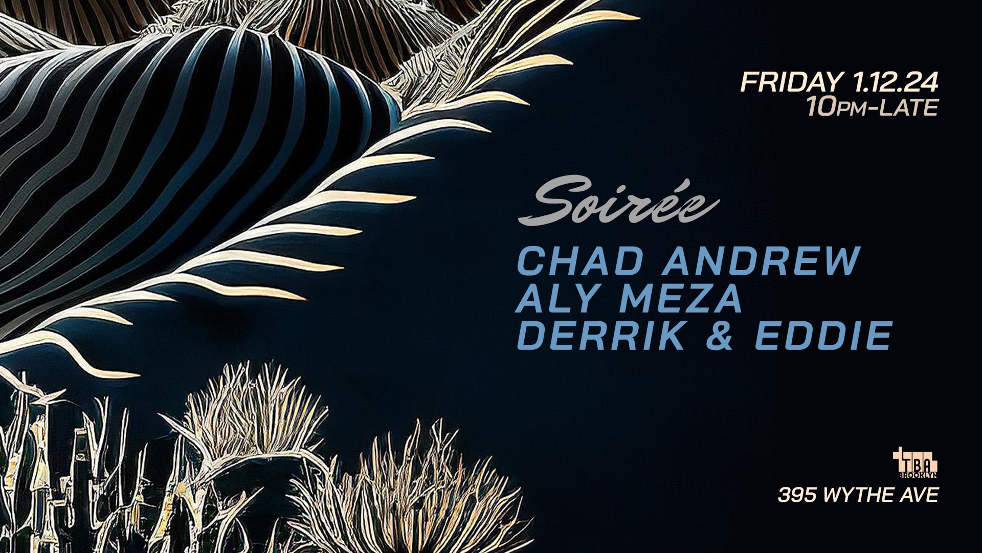 Soirée: Chad Andrew, Aly Meza, Derrik & Eddie Cover