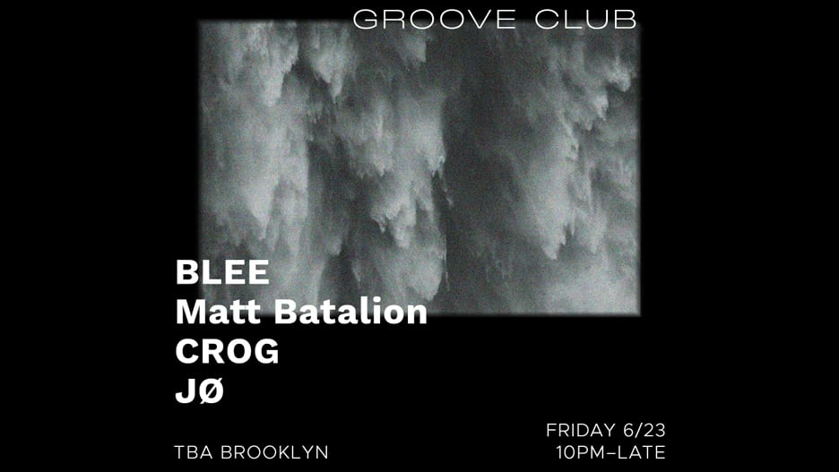 Groove Club: Blee, Matt Battalion, Crog, Jø Cover