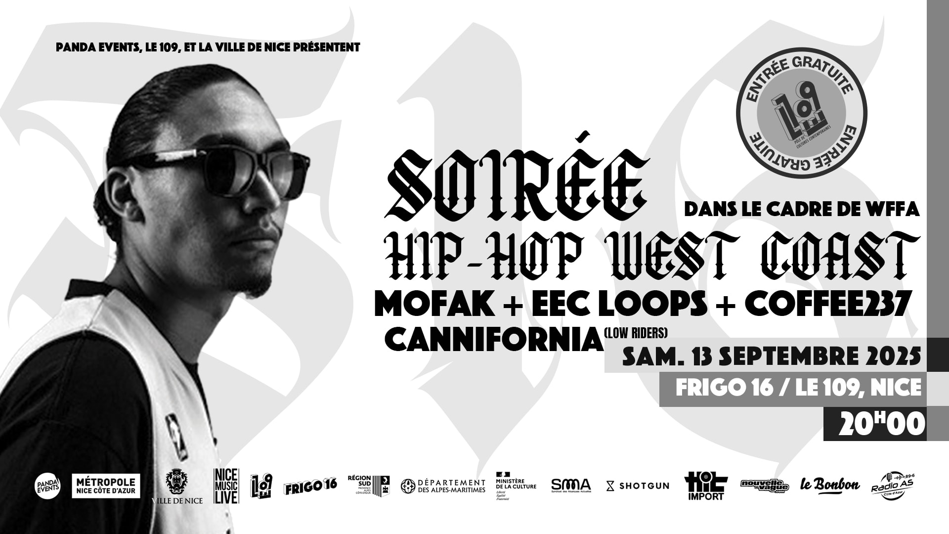 Wffa : Soirée Hip Hop West Coast Cover