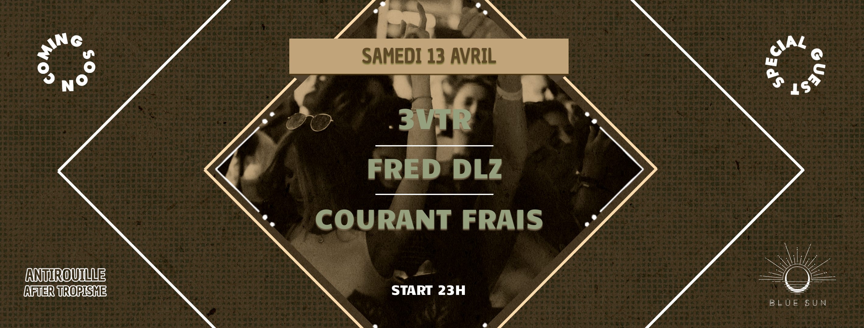 Blue Sun  3vtr X Fred Dlz X Courant Frais Cover