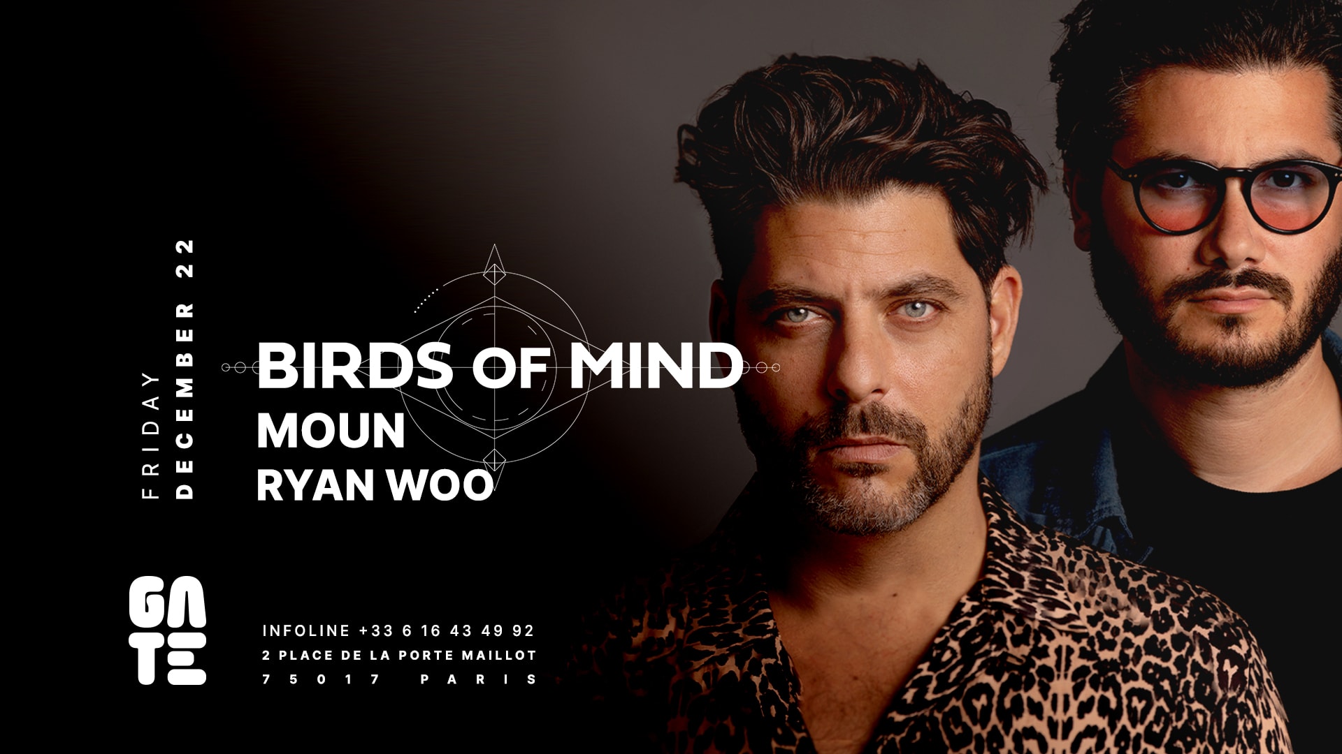 Birds Of Mind, Moun & Ryan Woo At Gate Club Paris Cover