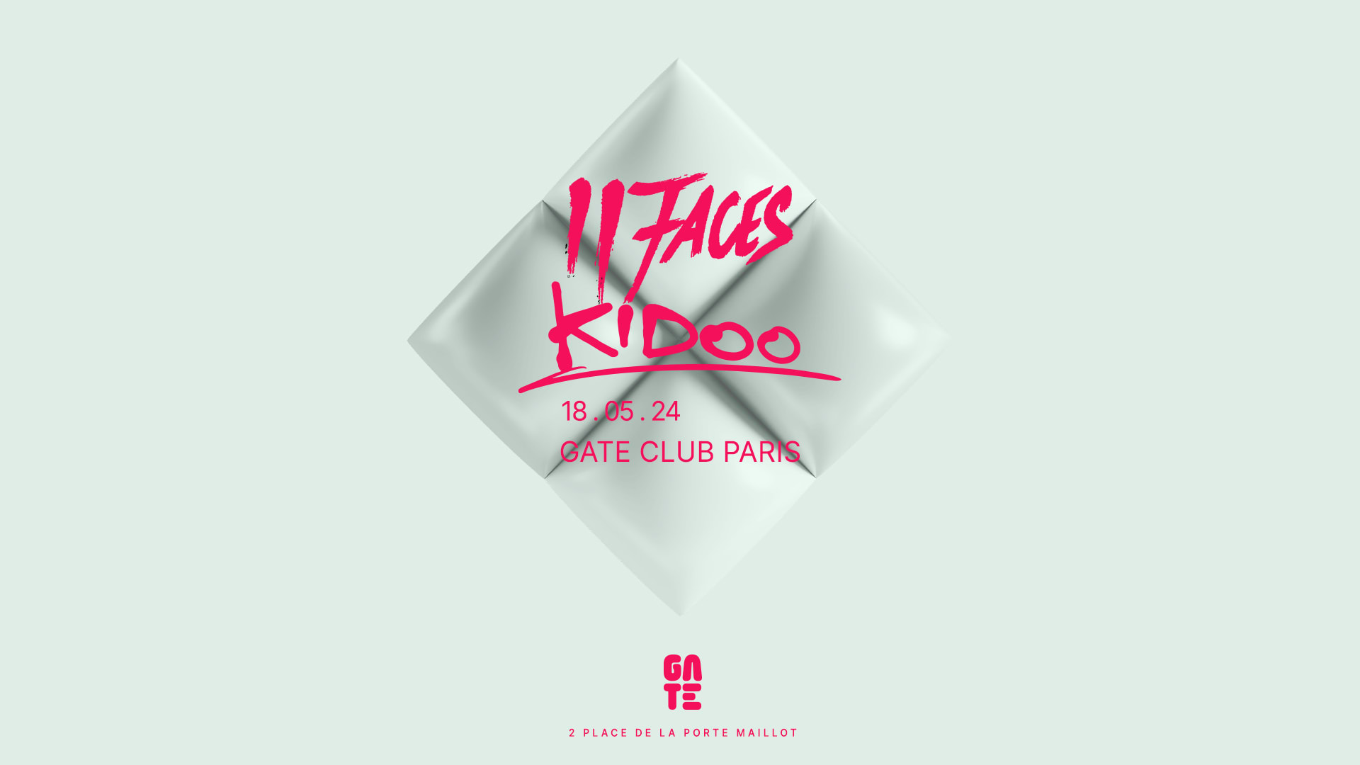 Kidoo X II Faces At Gate Club Paris Cover