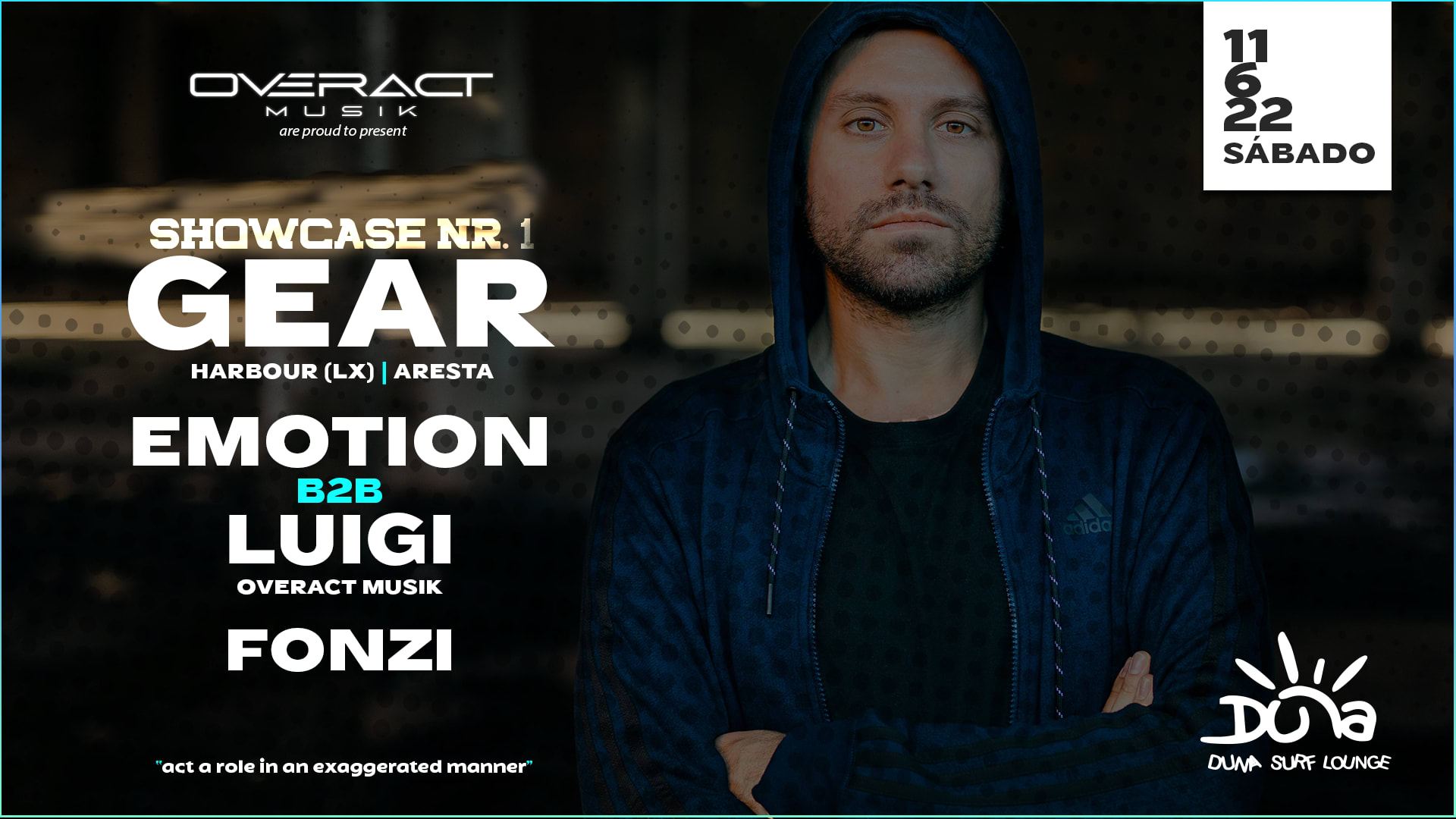 Overactpresentsgear (Harbour LX) @ Duna Bar - Praia De Mira Cover