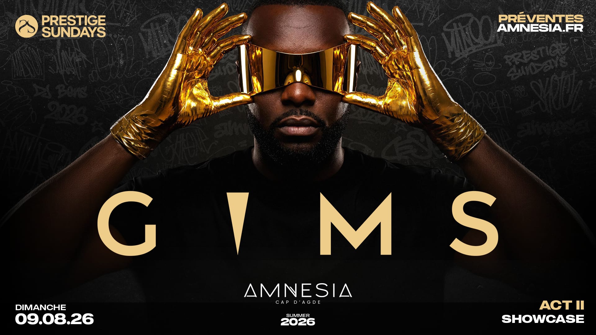 Gims @ Amnesia Cover