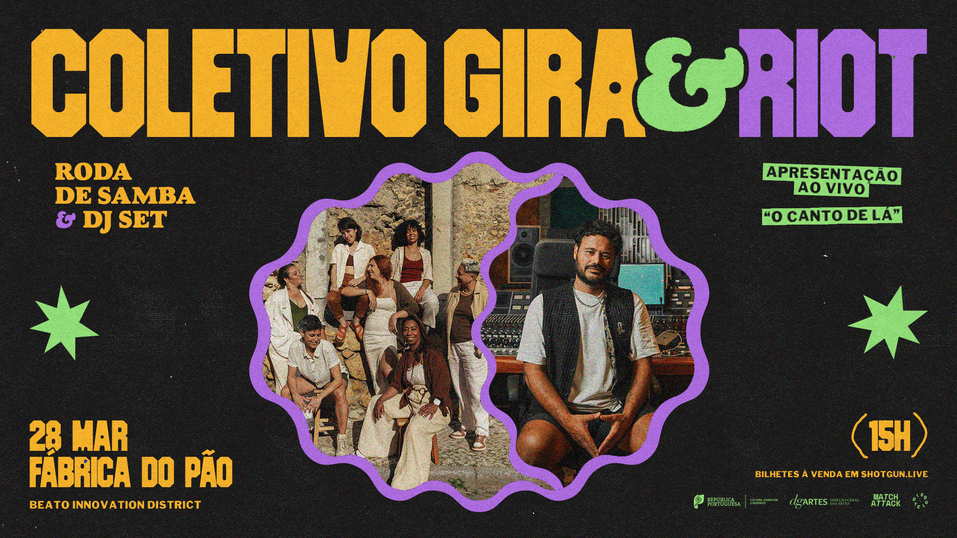 Coletivo Gira & Riot Roda De Samba + Dj Set Cover