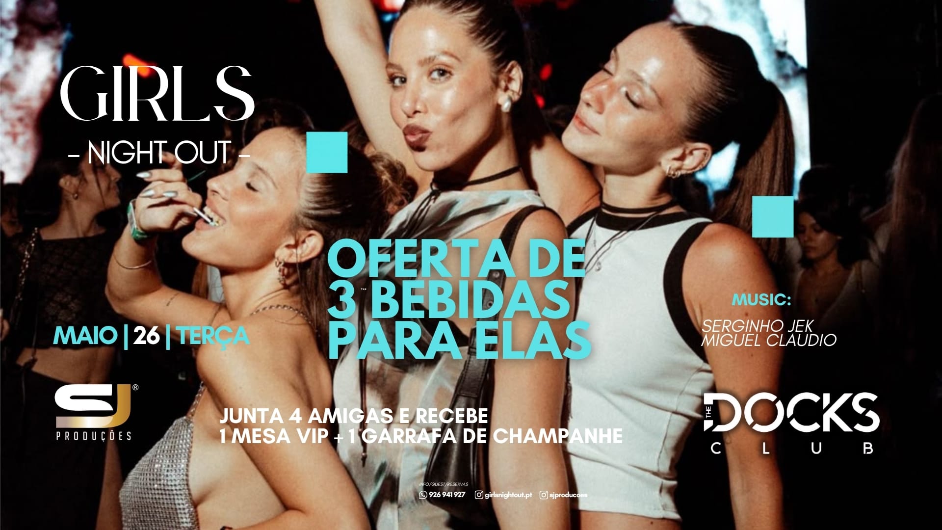 Girls Night Out 3 Free Drinks | Cover