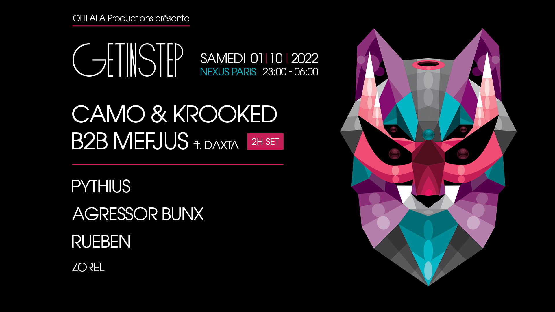 Get In Step W/ Camo & Krooked B2b Mefjus (2h Set) + Guests Cover