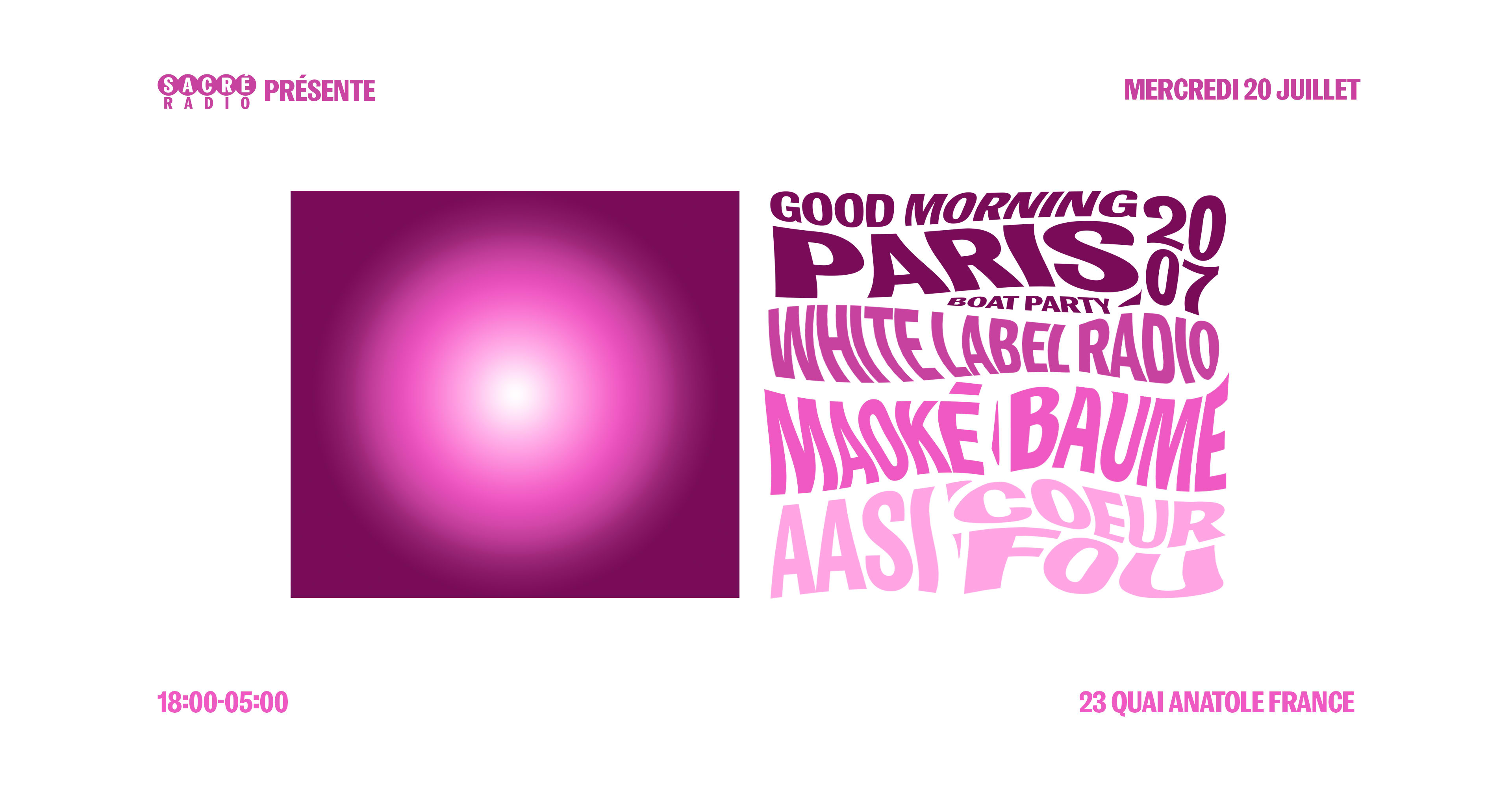 Good Morning Paris With White Label Radio Cover