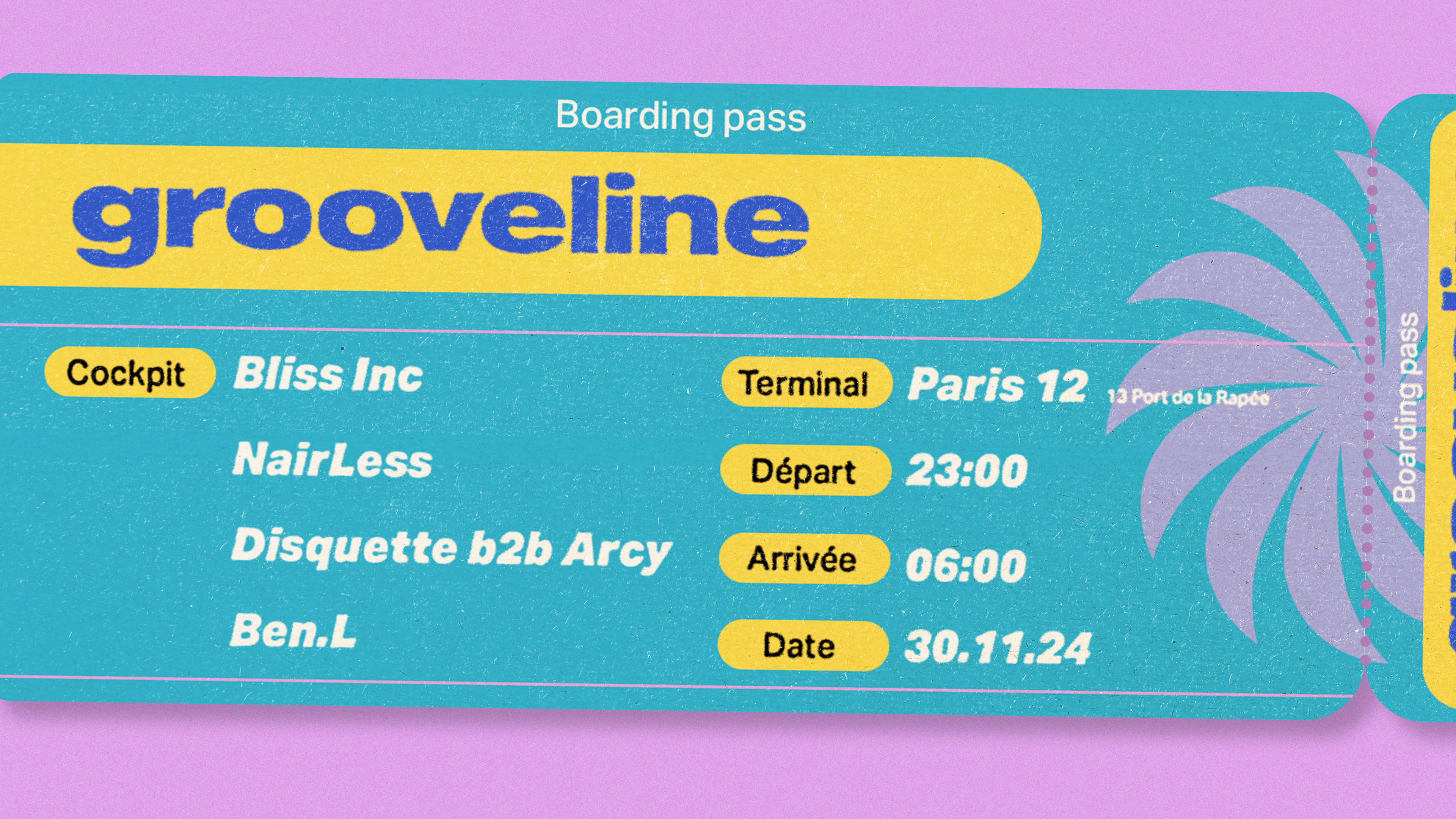 Grooveline Invite : Bliss Inc, Nairless Cover