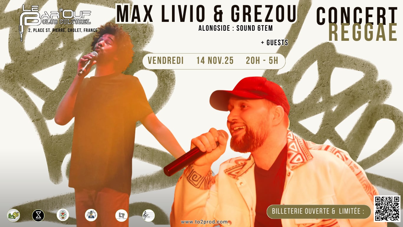 Max Livio &  Grezou + Selecta Coco Du Faya Liberty  & Guests Cover