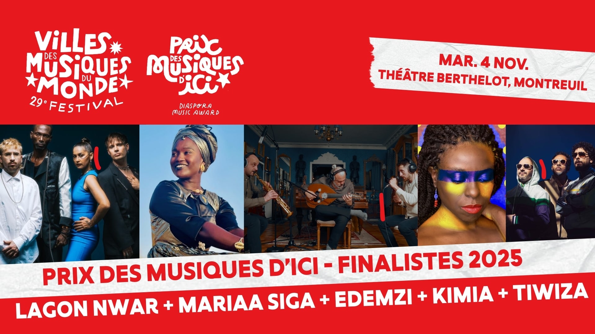 Prix Des Musiques D'ici - Finalistes 2025 Cover
