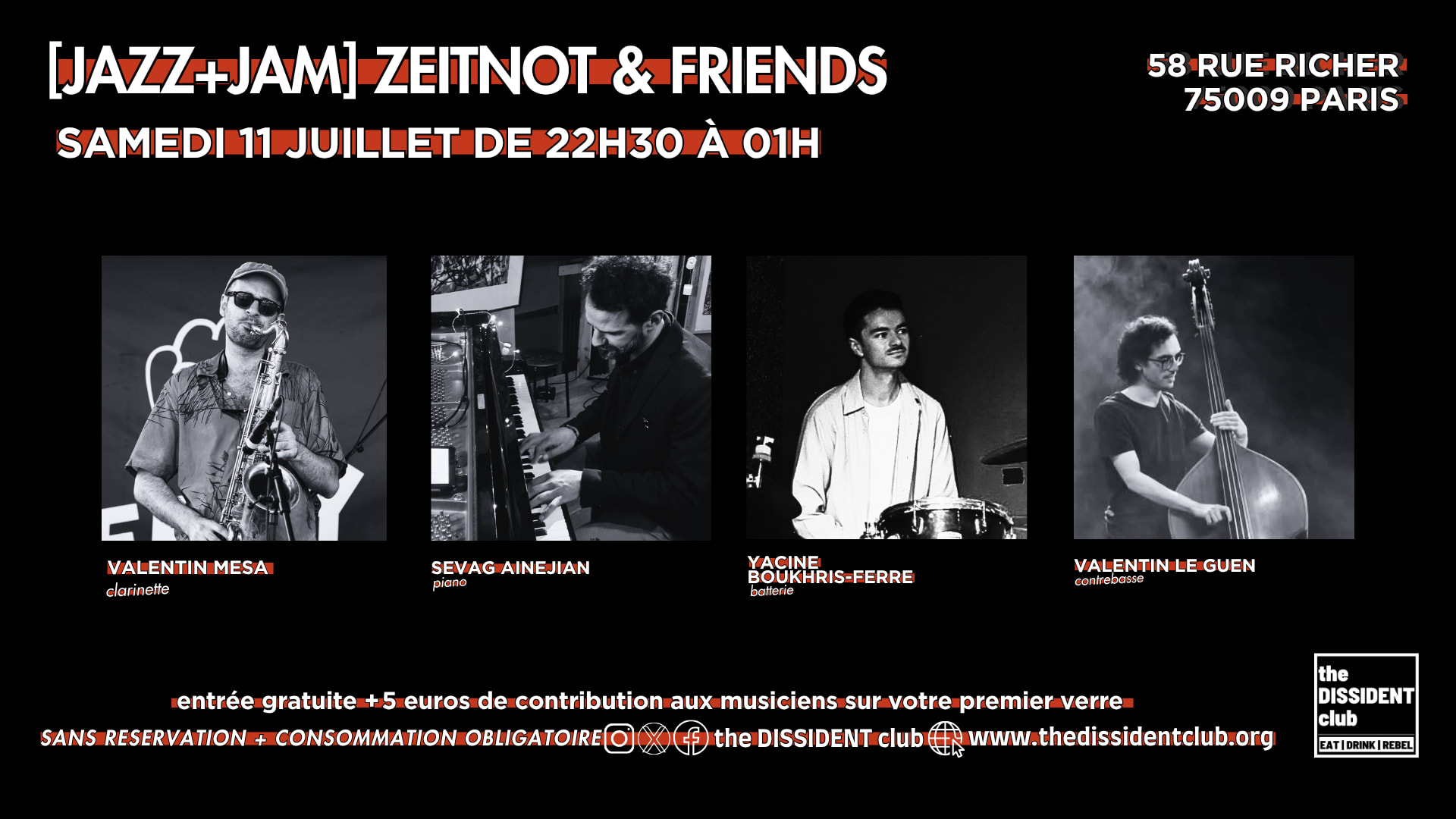 [Jazz+Jam] ​​Zeitnot & Friends Cover