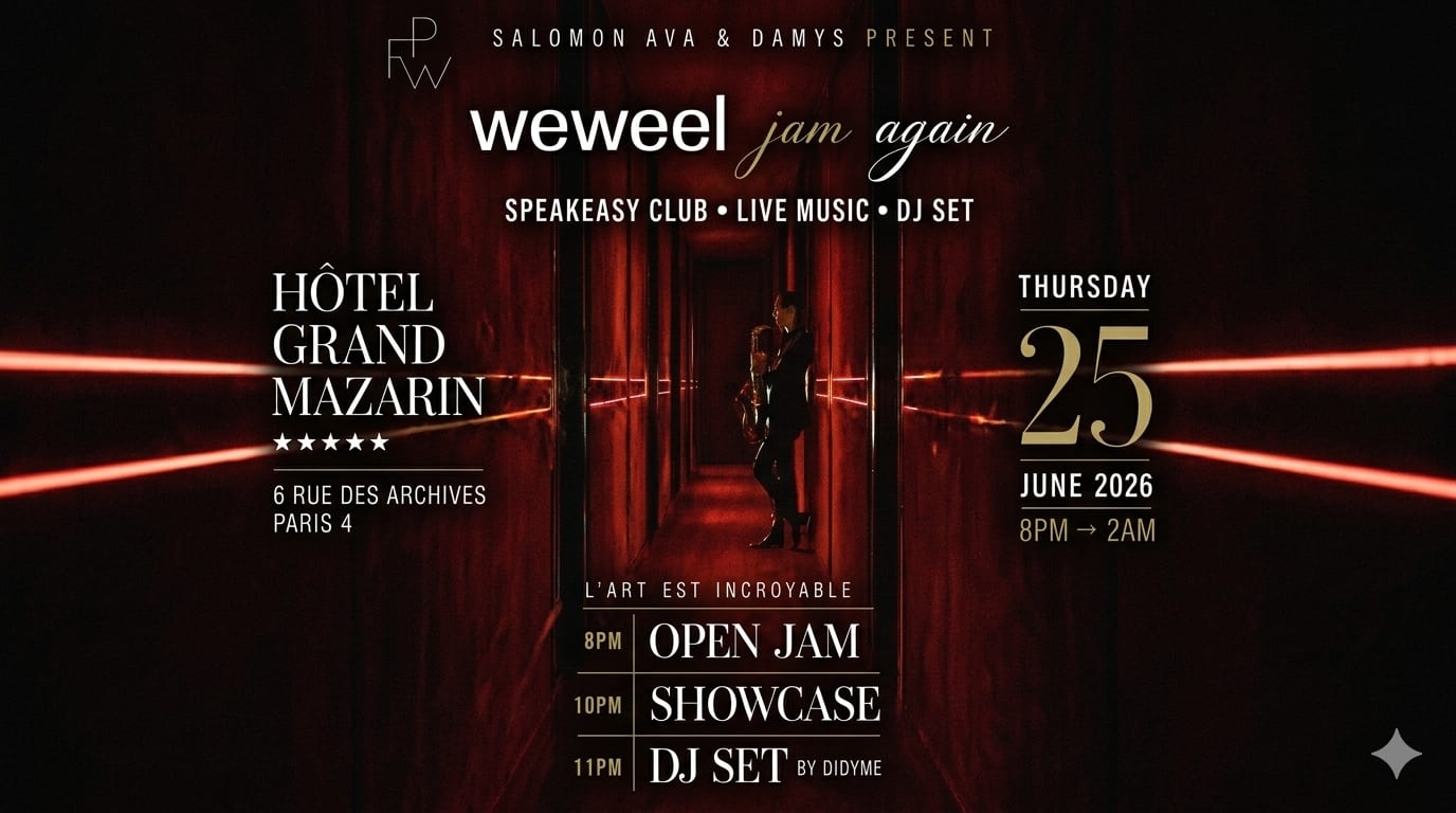 Pfw Open Jam + Showcase + Dj Set --- Hôtel 5* Speakeasy Club Cover