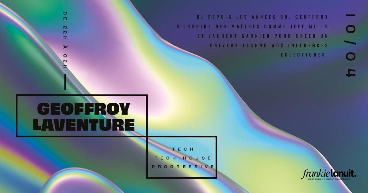 Frankie La Nuit Présente : Geoffroy Laventure Cover