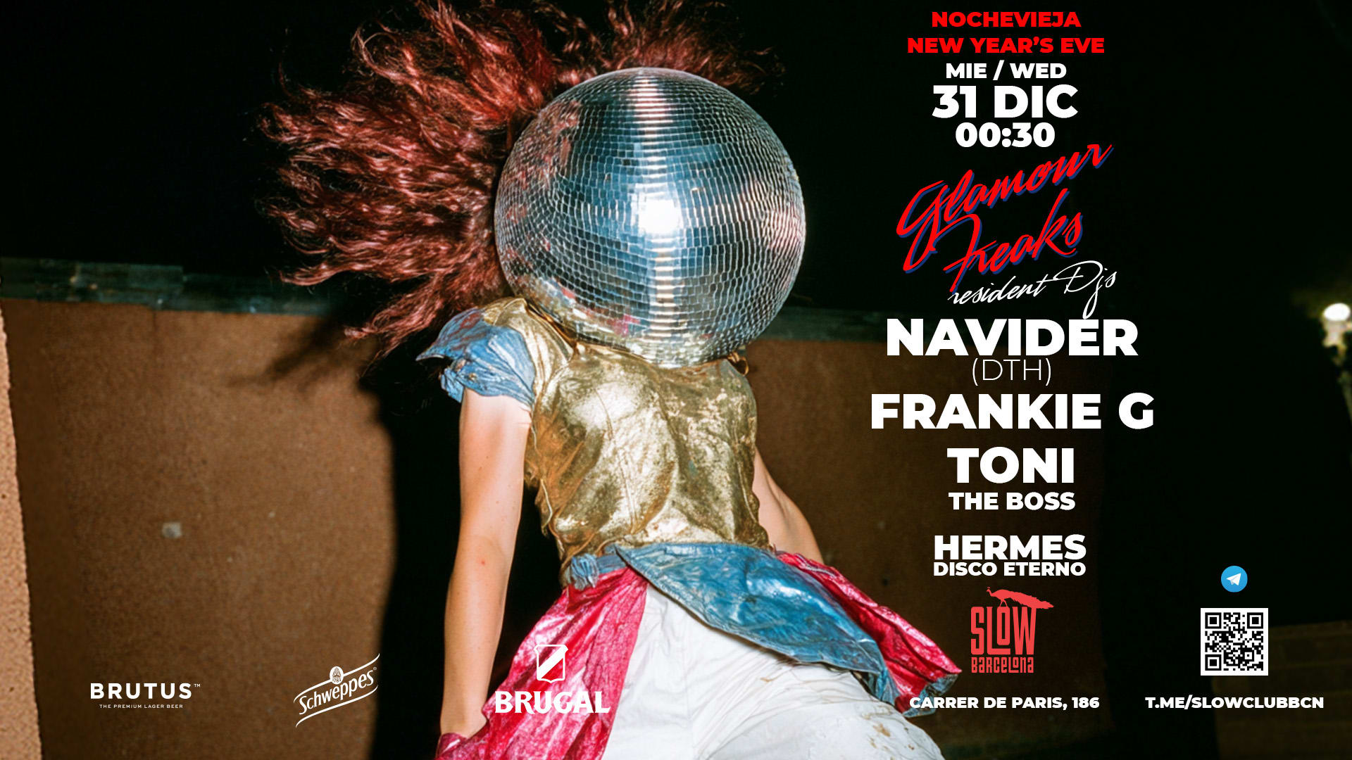 Slow Club & Nye 2025 Noche Vieja | [+2 Long Drinks] Cover